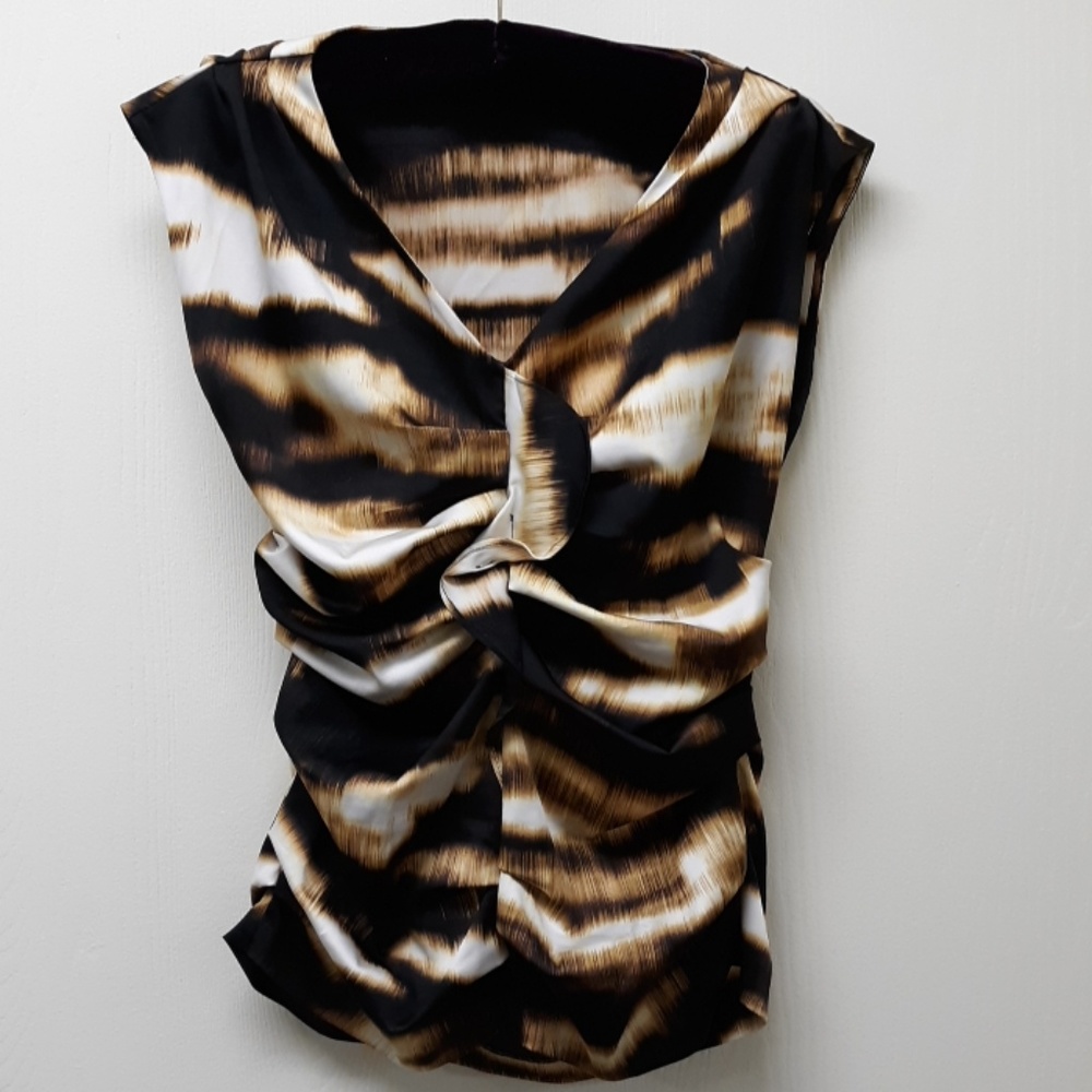 Ann Taylor Patterned Sleeveless Blouse